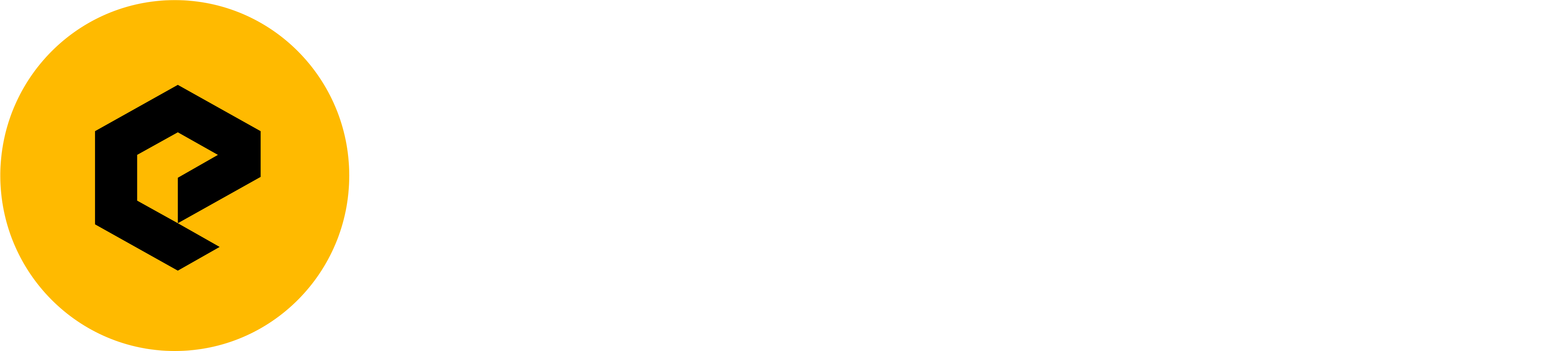 Powered Now Logo with Text White