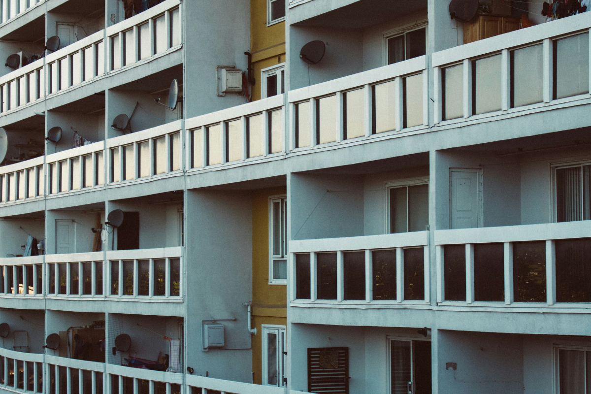 london block of flats