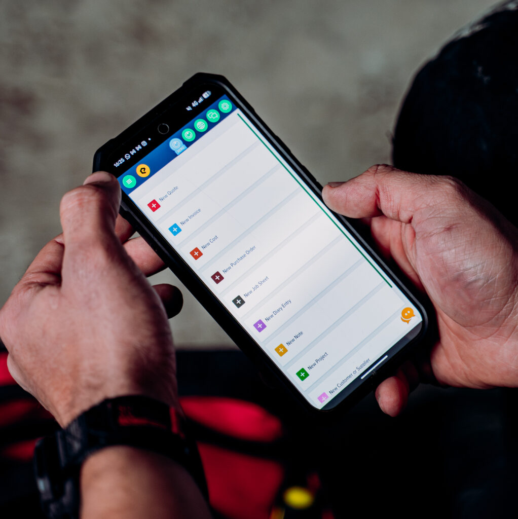 job management software on mobile