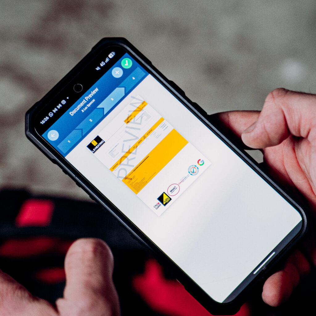 quoting template software on phone