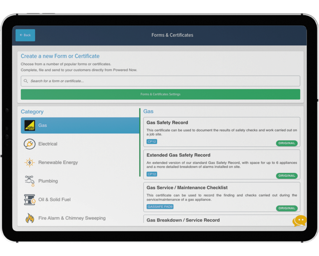 digital certificate software on tablet